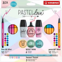 Carica l'immagine nel visualizzatore di Gallery, Set mini world pastel love 35 pezzi stabilo