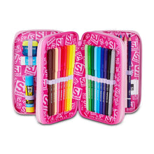 Carica l'immagine nel visualizzatore di Gallery, ASTUCCIO 3 ZIP SJ GANG FLUFFY PINK GIRL
