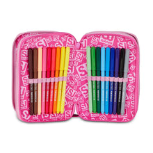 Carica l'immagine nel visualizzatore di Gallery, ASTUCCIO 3 ZIP SJ GANG HEART BUDDY GIRL