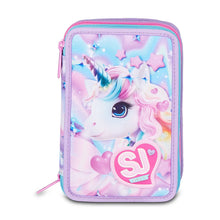 Carica l'immagine nel visualizzatore di Gallery, ASTUCCIO 3 ZIP SJ GANG GLOW LED UNICORN GIRL