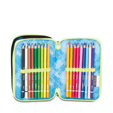Carica l'immagine nel visualizzatore di Gallery, ASTUCCIO 3 ZIP SEVEN SHADOWS COLOR NERO GIALLO FLUO