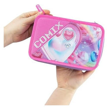Carica l'immagine nel visualizzatore di Gallery, ASTUCCIO 3 ZIP ULTRA BRIGHT HEARTS GIRL