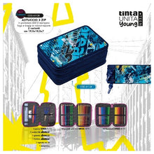 Carica l'immagine nel visualizzatore di Gallery, ASTUCCIO 3 ZIP TINTA UNITA YOUNG PEOPLE TEEN