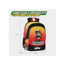 Carica l'immagine nel visualizzatore di Gallery, ZAINO SCUOLA SKIFIDOL ITALIAN BRAINROT CAPPUCCINO ASSASSINO