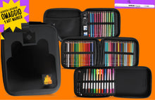 Carica l'immagine nel visualizzatore di Gallery, Astuccio big Fraffrog TintaUnita con pastelli, brushpen e omaggio 12 Art Marker
