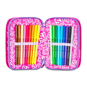 Astuccio 3 Zip Tinypatch Girl SJ Gang