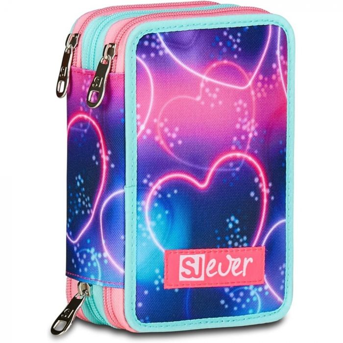 Astuccio 3 Zip Multiheart Girl SJ Ever - 2026