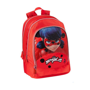 Miraculous Ladybug - Zaino organizzato, Scuola elementare e medie, Multiscomparto, 44cm