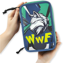 Carica l'immagine nel visualizzatore di Gallery, ASTUCCIO 3 ZIP WWF LUPO

