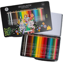 Carica l'immagine nel visualizzatore di Gallery, Metal box Fraffrog Collection con 36 pastelli 4.2mm TintaUnita
