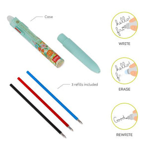 Make Mistakes -Penna Gel Cancellabile 3 Color Flowers | Legami
