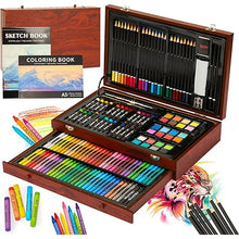 Carica l'immagine nel visualizzatore di Gallery, MAXI ASTUCCIO ART BOX DELUXE 174 PZ TINTA UNITA NERO
