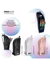 Carica l'immagine nel visualizzatore di Gallery, Borsellino Astuccio EMpire Verticale vuoto TintaUnita Iridescent Metal
