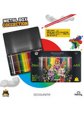 Carica l'immagine nel visualizzatore di Gallery, Metal box Fraffrog Collection con 36 pastelli 4.2mm TintaUnita
