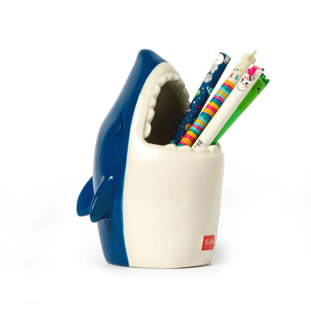 Portapenne in Ceramica - Desk Friends shark