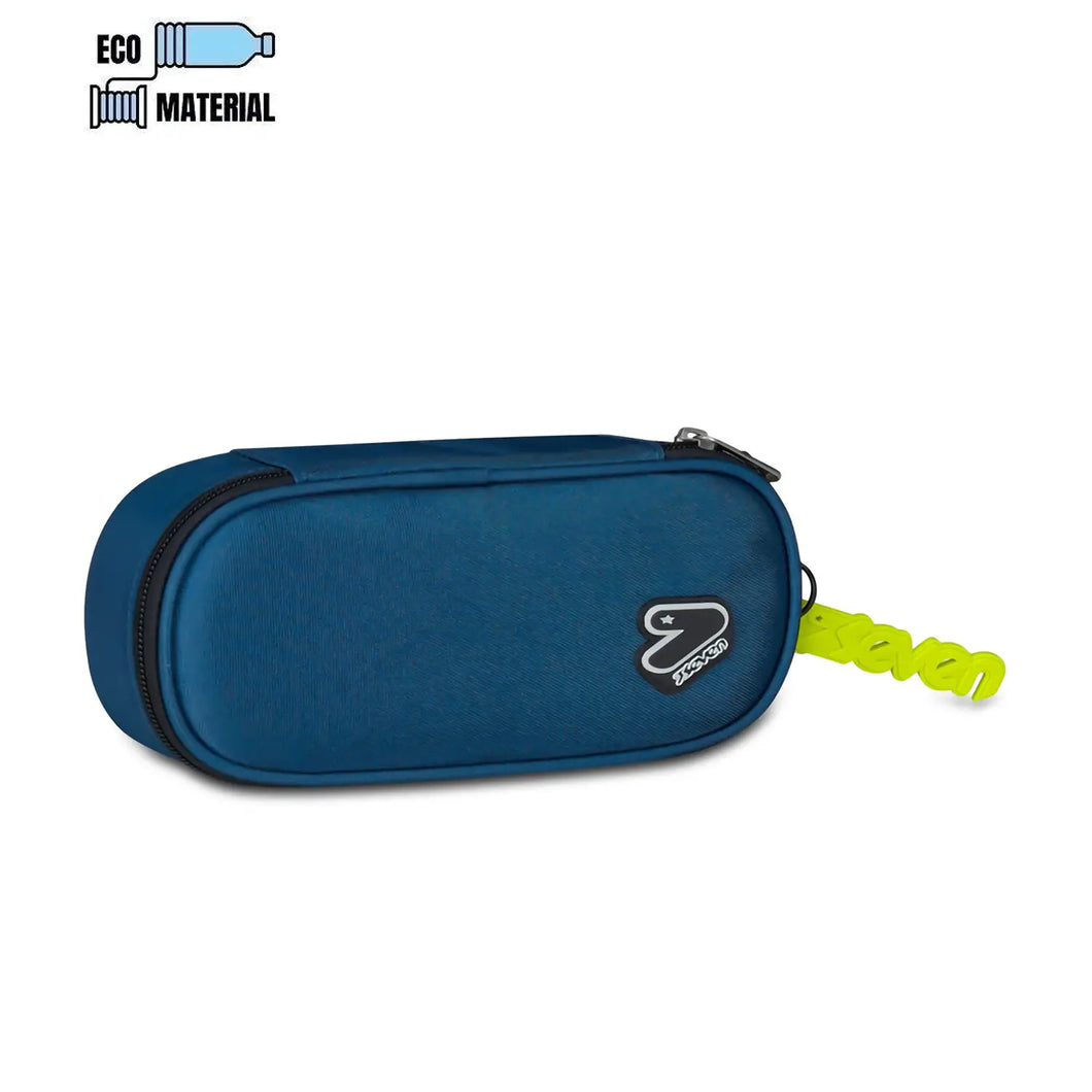 Tech Line Bustina Scuola Pencil Bag Round Plus Grs&nbs BLU