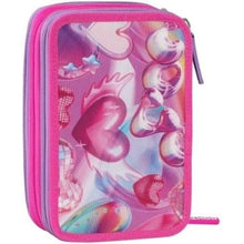Carica l'immagine nel visualizzatore di Gallery, ASTUCCIO 3 ZIP ULTRA BRIGHT HEARTS GIRL
