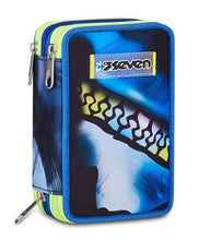 Carica l'immagine nel visualizzatore di Gallery, ASTUCCIO 3 ZIP SEVEN BLU FUSION
