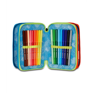 Astuccio 3 Zip Scribbled Flame Seven - 2026