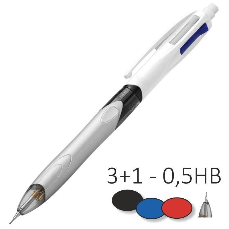 Bic 4 Colours 3+1 HB Multifunction Penna a Sfera