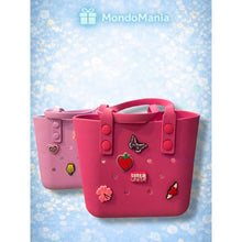 Carica l'immagine nel visualizzatore di Gallery, BORSA TOTE BAG IN EVA CON 5 PINS TINTA UNITA

