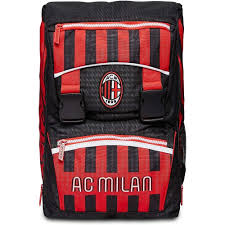 ZAINO SCUOLA ESTENSIBILE AC MILAN BIG GLORY & HONOUR 45X30X27CM ZAINO SDOPPIABILE OFFICIAL PRODUCT FOOTBALL SEVEN ITALY