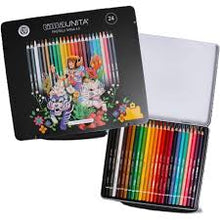 Carica l'immagine nel visualizzatore di Gallery, Metal box Fraffrog Collection con 24 pastelli 4.2mm TintaUnita
