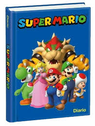 DIARIO NON DATATO SUPERMARIO BLU - ROSSO CON PERSONAGGI