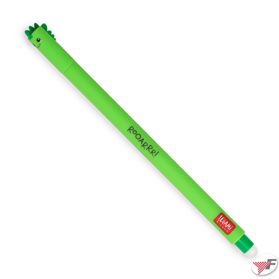 PENNA GEL CANCELLABILE LEGAMI DINOSAURO INCHIOSTRO VERDE