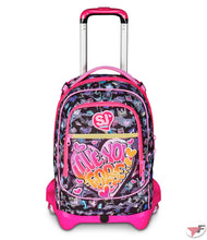 Carica l&#39;immagine nel visualizzatore di Gallery, Trolley scuola SJ Jack 3 ruote Game Led Girl
