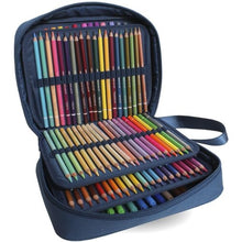 Carica l'immagine nel visualizzatore di Gallery, VALIGETTA PREMIUM TINTA UNITA  ART BOX 144 PASTELLI BLU
