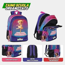 Carica l'immagine nel visualizzatore di Gallery, ZAINO SCUOLA SKIFIDOL ITALIAN BRAINROT BALLERINA CAPPUCINA
