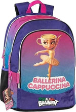 Carica l'immagine nel visualizzatore di Gallery, ZAINO SCUOLA SKIFIDOL ITALIAN BRAINROT BALLERINA CAPPUCINA
