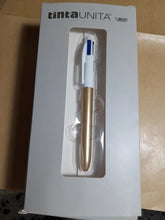 Carica l'immagine nel visualizzatore di Gallery, SET REGALO PENNA BIC 4 COLORI CON PORTACARTE E TOMBOLINO IN SEMIPELLE
