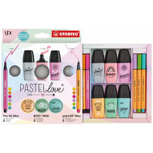 Carica l&#39;immagine nel visualizzatore di Gallery, SET MINI WORLD PASTEL LOVE 18 PEZZI STABILO

