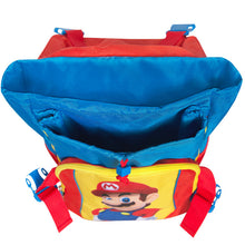 Carica l&#39;immagine nel visualizzatore di Gallery, ZAINO SCUOLA ESTENSIBILE 3 SCOMPARTI SUPERMARIO
